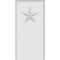 Ekena Millwork Standard Foster Star Plinth Block With Rounded Edge, 3"W x 6"H x 3/4"P PBP030X060X075FOS08 - alternate 3
